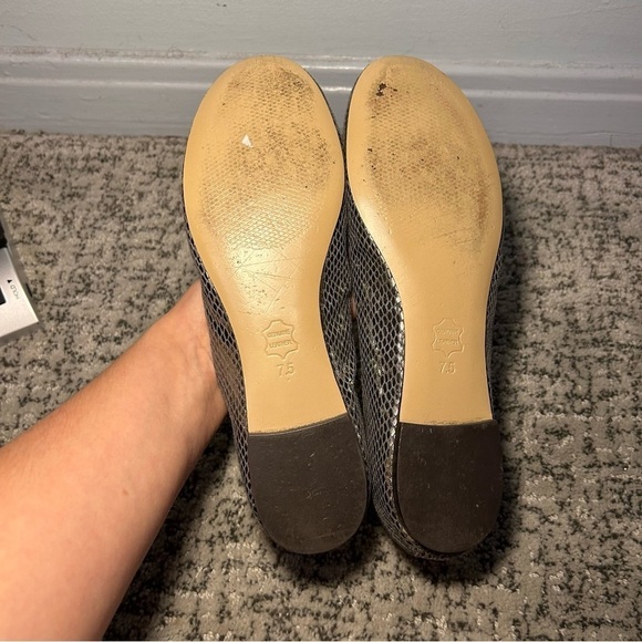 Steve Madden Black & Gray Rhinestone Pewter Kobbe Ballet Flats Size 7.5 - Picture 9 of 10